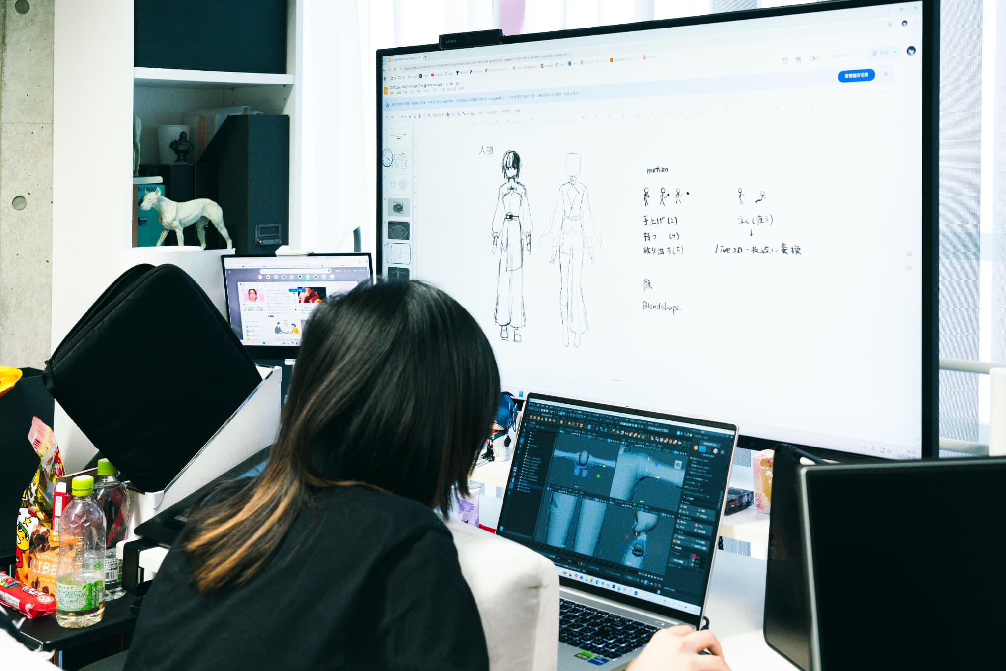 演習中の学生たち