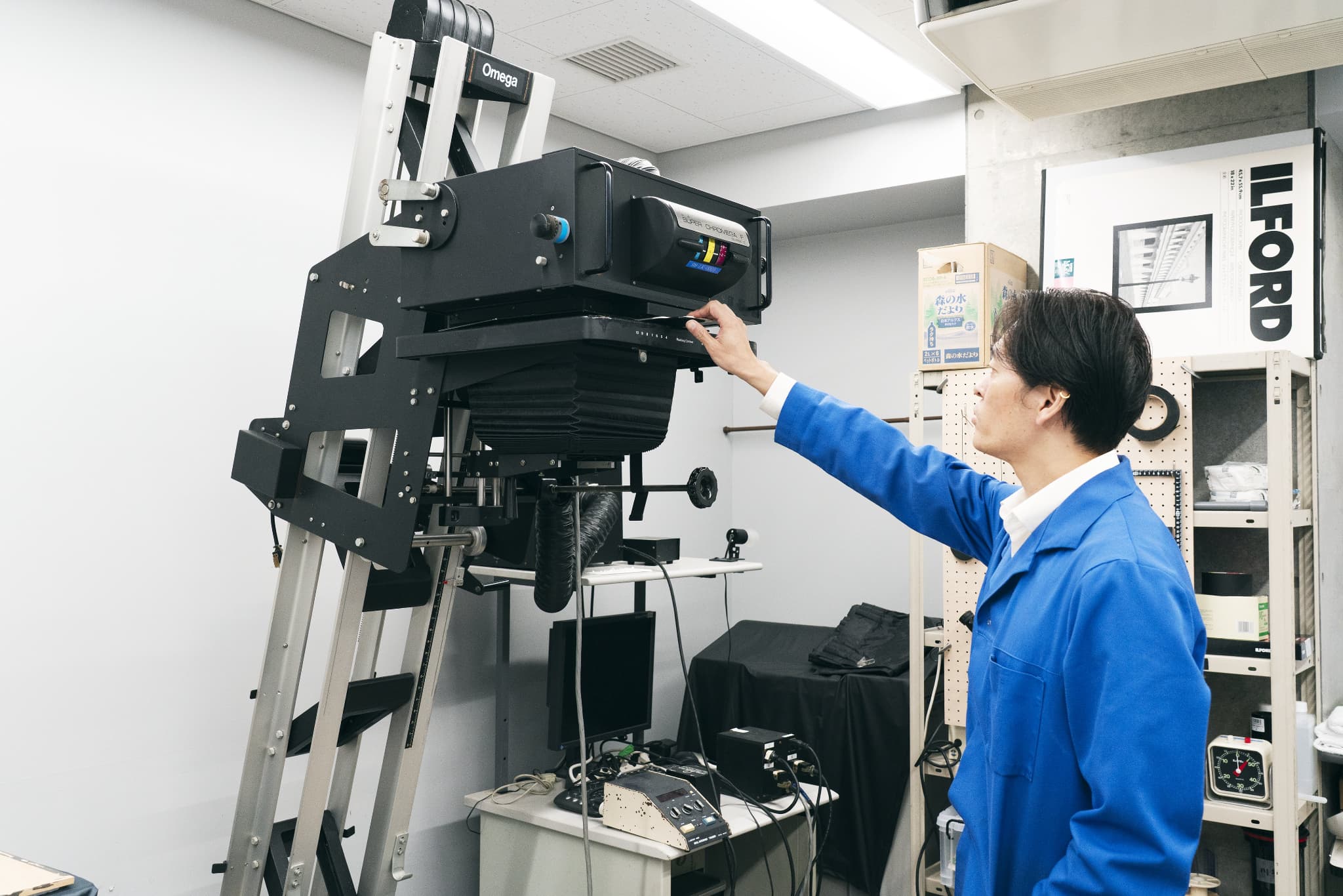大判フィルムの引き延ばし機